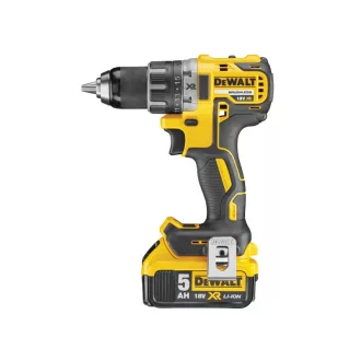   DEWALT Akumulátorový vŕtací skrutkovač 18 V bez uhlíkovej kefky (2 x 5,0 Ah akumulátor + nabíjačka) DCD791P2