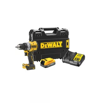   DEWALT Aku skrutkovač 18 V bez uhlíkovej kefky (1 x 1,7 Ah batéria + nabíjačka + TSTAK) DCD800E1T