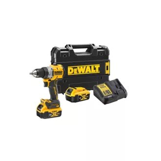   DEWALT Akumulátorový vŕtací skrutkovač 18 V bez uhlíkovej kefky (2 x 5,0 Ah akumulátor + nabíjačka + TSTAK) DCD800P2LRT