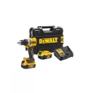 DEWALT Akumulátorový vŕtací skrutkovač 18 V bez uhlíkovej kefky (2 x 5,0 Ah akumulátor + nabíjačka + TSTAK) DCD800P2T
