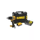 DEWALT Akumulátorový vŕtací skrutkovač 18 V bez uhlíkovej kefky (1 x 1,7 Ah batéria + nabíjačka + TSTAK) DCD805E1T