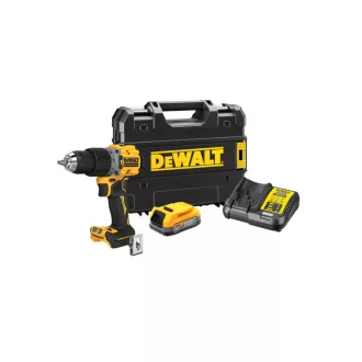   DEWALT Akumulátorový vŕtací skrutkovač 18 V bez uhlíkovej kefky (1 x 1,7 Ah batéria + nabíjačka + TSTAK) DCD805E1T