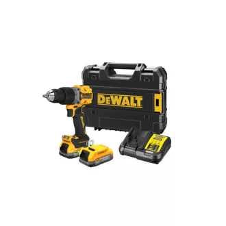  DEWALT Aku skrutkovač 18 V bez uhlíkovej kefky (2 x 1,7 Ah batéria + nabíjačka + TSTAK) DCD805E2T