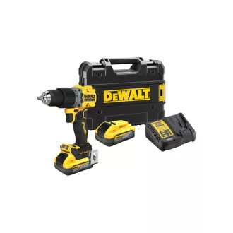   DEWALT Aku skrutkovač 18 V bez uhlíkovej kefky (2 x 5,0 Ah batéria + nabíjačka + TSTAK) DCD805H2T