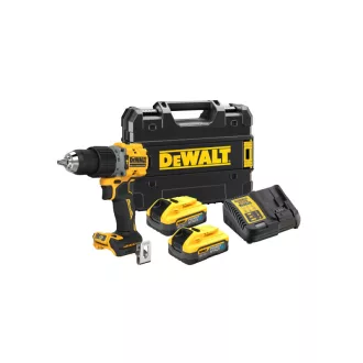  DEWALT Aku skrutkovač 18 V bez uhlíkovej kefky (2 x 5,0 Ah batéria + nabíjačka + TSTAK) DCD805H2T
