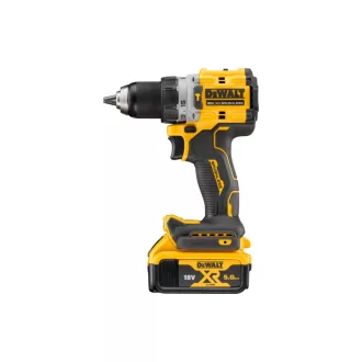   DEWALT Akumulátorový vŕtací skrutkovač 18 V bez uhlíkovej kefky (2 x 5,0 Ah akumulátor + nabíjačka + TSTAK) DCD805P2T