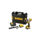 DEWALT Akumulátorová príklepová vŕtačka 18 V bez uhlíkovej kefky (2 x 5,0 Ah akumulátor + nabíjačka) DCD996P2