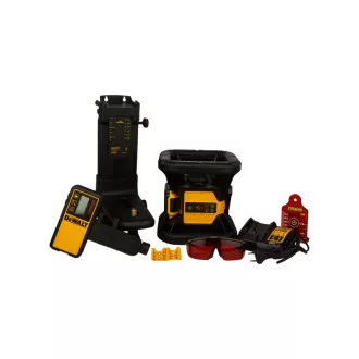   DEWALT Akumulátorový samonastavovací rotačný laser 18 V (červený) (1 x 2,0 Ah batéria + nabíjačka + TSTAK) DCE074D1R