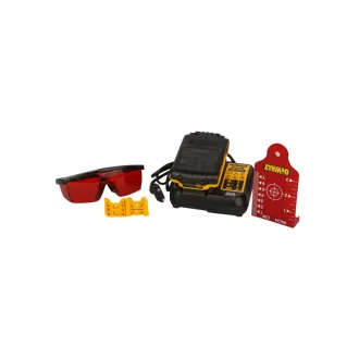   DEWALT Akumulátorový samonastavovací rotačný laser 18 V (červený) (1 x 2,0 Ah batéria + nabíjačka + TSTAK) DCE074D1R