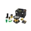 DEWALT Akumulátorový samonastavovací rotačný laser 18 V (zelený) (1 x 2,0 Ah batéria + nabíjačka + TSTAK) DCE079D1G