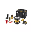 DEWALT Akumulátorový samonastavovací rotačný laser 18 V (červený) (1 x 2,0 Ah batéria + nabíjačka) DCE079D1R
