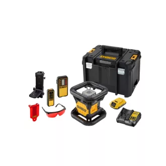   DEWALT Akumulátorový samonastavovací rotačný laser 18 V (červený) (1 x 2,0 Ah batéria + nabíjačka) DCE079D1R