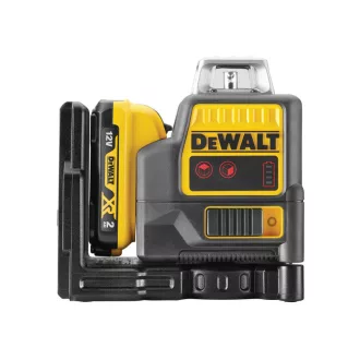   DEWALT Akumulátorový krížový čiarový laser 18 V (červený) (1 x 2,0 Ah batéria + nabíjačka) DCE0811D1R