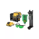 DEWALT Akumulátorový krížový líniový laser set 18 V (zelený) (1 x 2,0 Ah batéria + nabíjačka) DCE0822D1G