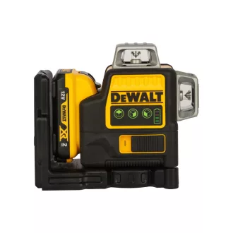   DEWALT Akumulátorový 3-rovinový laser 10,8-12 V (zelený) (1 x 2,0 Ah batéria + nabíjačka) DCE089D1G