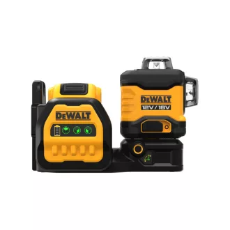   DEWALT Akumulátorový krížový čiarový laser 12-18 V (zelený) (1 x 2,0 Ah batéria + nabíjačka) DCE089D1G18