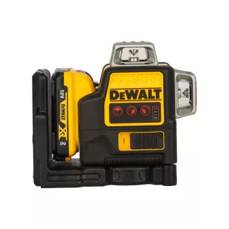   DEWALT Akumulátorový 3-rovinový laser 10,8-12 V (červený) (1 x 2,0 Ah batéria + nabíjačka) DCE089D1R
