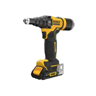   DEWALT Akumulátorový nýtovač bezuhlíkový 18 V (2 x 2,0 Ah batéria + nabíjačka, TSTAK)