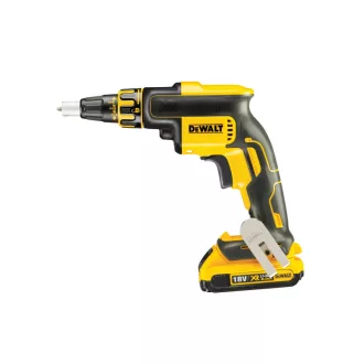   DEWALT Akumulátorový sadrokartónový skrutkovač 18 V bez uhlíkovej kefy (2 x 2,0 Ah batérie + nabíjačka) DCF620D2