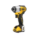 DEWALT Akumulátorový rázový uťahovák 12 V bez uhlíkovej kefky (2 x 2,0 Ah batéria + nabíjačka) DCF801D2