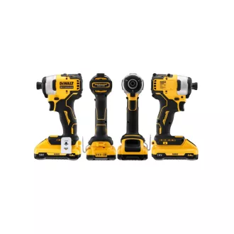   DEWALT Akumulátorový rázový uťahovák 18 V bez uhlíkovej kefky (2 x 3,0 Ah batéria + nabíjačka + TSTAK) DCF809L2T