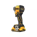 DEWALT Akumulátorový rázový uťahovák 18 V bez uhlíkovej kefky (2 x 2,0 Ah batéria + nabíjačka + TSTAK) DCF850D2T