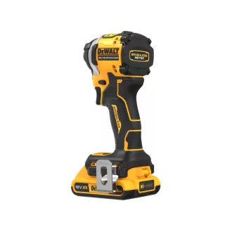   DEWALT Akumulátorový rázový uťahovák 18 V bez uhlíkovej kefky (2 x 2,0 Ah batéria + nabíjačka + TSTAK) DCF850D2T