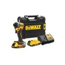 DEWALT Akumulátorový rázový uťahovák 18 V bez uhlíkovej kefky (2 x 2,0 Ah batéria + nabíjačka + TSTAK) DCF850D2T
