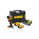 DEWALT Akumulátorový rázový uťahovák 18 V bez uhlíkovej kefky (2 x 1,7 Ah batéria + nabíjačka + TSTAK) DCF850E2T