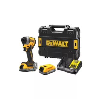   DEWALT Akumulátorový rázový uťahovák 18 V bez uhlíkovej kefky (2 x 1,7 Ah batéria + nabíjačka + TSTAK) DCF850E2T