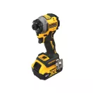 DEWALT Akumulátorový rázový uťahovák 18 V bez uhlíkovej kefky (2 x 5,0 Ah batéria + nabíjačka + TSTAK) DCF850P2T