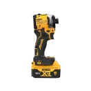 DEWALT Akumulátorový rázový uťahovák 18 V bez uhlíkovej kefky (2 x 5,0 Ah batéria + nabíjačka + TSTAK) DCF850P2T