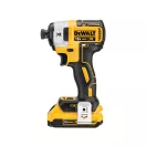 DEWALT Akumulátorový rázový utahovák 18 V bezuhlíkový, 205 Nm (2 x 2,0 Ah akumulátor + nabíjačka) DCF887D2