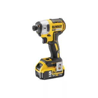   DEWALT Akumulátorový rázový uťahovák 18 V bez uhlíkovej kefky (2 x 5,0 Ah batéria + nabíjačka) DCF887P2