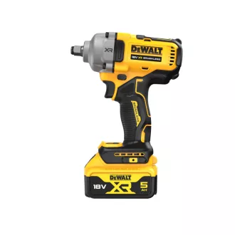   DEWALT Akumulátorový rázový uťahovák 18 V bez uhlíkovej kefky (2 x 5,0 Ah batéria + nabíjačka + TSTAK) DCF891P2T