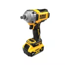 DEWALT Akumulátorový rázový uťahovák 18 V bez uhlíkovej kefky (2 x 5,0 Ah batéria + nabíjačka + TSTAK) DCF891P2T
