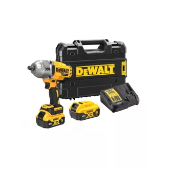   DEWALT Akumulátorový rázový uťahovák 18 V bez uhlíkovej kefky 1/2" 1396/1898 Nm (2 x 5,0 Ah batéria + nabíjačka + TST