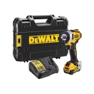 DEWALT Akumulátorový rázový uťahovák 12 V bez uhlíkovej kefky (1 x 5,0 Ah batéria + nabíjačka) DCF901P1