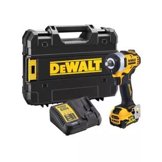   DEWALT Akumulátorový rázový uťahovák 12 V bez uhlíkovej kefky (1 x 5,0 Ah batéria + nabíjačka) DCF901P1
