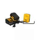 DEWALT Akumulátorová uhlová brúska 125 mm 18 V bez uhlíkovej kefky (3 x 5,0 Ah akumulátor + nabíjačka + TSTAK) DCG405P