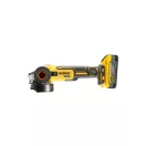 DEWALT Nabíjateľná uhlová brúska 125 mm 18 V (2 x 5,0 Ah Power Stack batéria + nabíjačka + TSTAK)