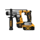 DEWALT Akumulátorová vŕtačka s príklepom 18 V bez uhlíkovej kefy (2 x 5,0 Ah batérie + nabíjačka) DCH172P2