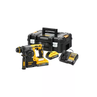   DEWALT Akumulátorové vŕtacie kladivo 18 V bez batérie 2,1 J (2 x 5,0 Ah Power Stack batéria + nabíjačka + TSTAK)