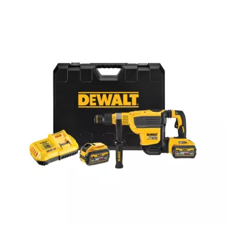   DEWALT Akumulátorová vŕtačka s príklepom 18 V bez uhlíkovej kefy (2 x 9,0 Ah batérie + nabíjačka) DCH614X2