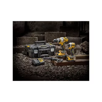   DEWALT Akumulátorový balíček 18 V (DCF850+DCD999 + 1x5,0 Ah +1x1,7 Ah Power Stack batéria+nabíjačka+TSTAK)