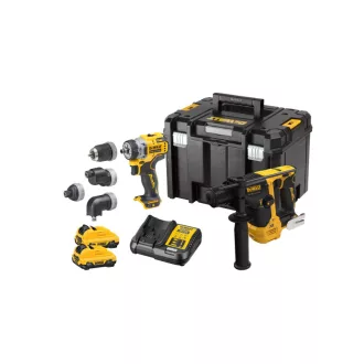   DEWALT Akumulátorový výkonový balík 12 V (DCH072 + DCD703 + 2 x 3,0 Ah batéria + nabíjačka)