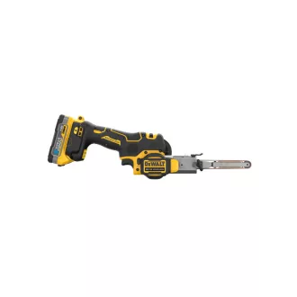   DEWALT Akumulátorová pásová brúska 18 V (2 x 1,7 Ah PowerStack akumulátory + nabíjačka + TSTAK)