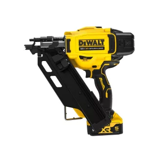   DEWALT Akumulátorový konštrukčný klincovač 34° 18 V (2 x 5,0 Ah akumulátor + nabíjačka) v kufríku
