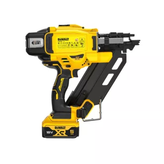   DEWALT Akumulátorový konštrukčný klincovač 34° 18 V (2 x 5,0 Ah akumulátor + nabíjačka) v kufríku
