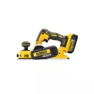 DEWALT Akumulátorový hoblík 18 V bez uhlíkovej kefky (2 x 5,0 Ah batérie + nabíjačka) DCP580P2